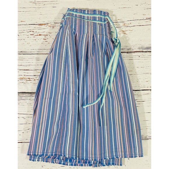 Old Navy Skirt Womans Sz 2 Stripes Side Zip A Line Multicolor Fully Lined Ribbon - Picture 4 of 9